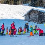 Start beim Abschlussrennen des Kinder-Skikurs Wagrain