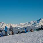 Snowboarder - Rast mit Panoramablick