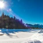 Winterfoto vom Daarmoossee im Weberlandl Wagrain
