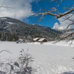 Winteransicht vom Gasthof am Jägersee Wagrain-Kleinarl