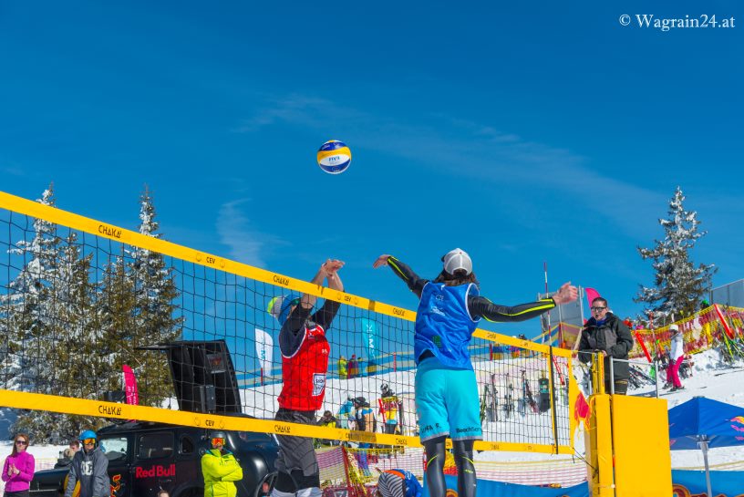 Hoher Ball - CEV Snow Volleyball EM 2018 Wagrain